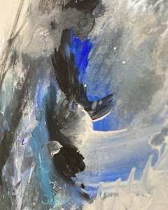 Obra “Blue papiro” original.SOLD OUT - comprar online