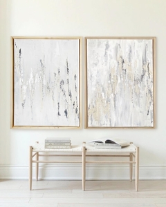 Obra “White silver texture”. - tienda online