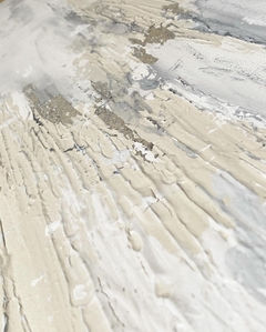 Obra “White silver texture”. - buenosairesatelier