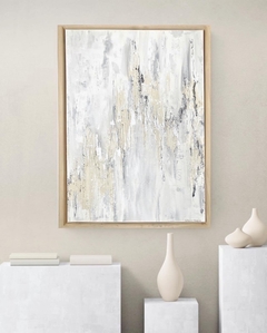 Obra “White silver texture”.