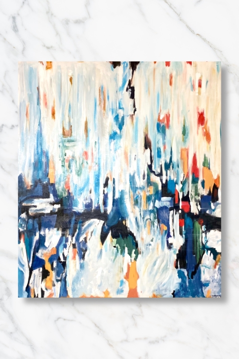 Obra “Rapsodia red & blue”