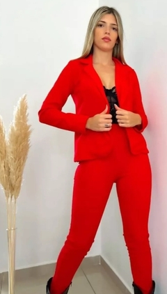 Imagen de Traje Sastrero Blazer Y Pantalon Tiro Alto Creppe 2 Piezas (260)