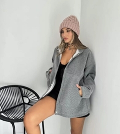 Imagen de Campera Abrigo Paño Oversize Camperon Mujer Premium Bakmor (377)