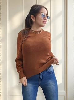 Imagen de Sweater Importado Manga Princesa Tul Elastizado Premium (618)