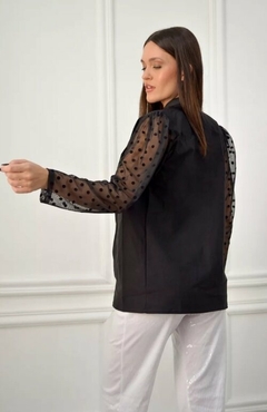 Imagen de Saco Blazer Manga Con Tul Mujer Verano Elastizado 2 Al 6 (502)