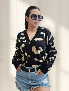 Saquito Bremmer Cardigan Mujer Hilo Estampado Premium (602) - BAKMOR