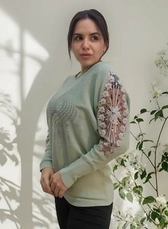 Sweater Importado Mangas Bordadas Bremmer Mujer (620) - tienda online