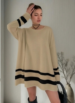 Maxi Sweater Amplio Oversize Hilo Abrigo Bakmor.oficial (415)
