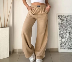 Pantalon Palazzo Jogger Con Vivo Mujer Tendencia Moda (467) en internet