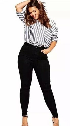 Imagen de Pantalon Jean Mujer Elastizado Talles Especiales Chupin (28)