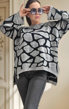 Sweater Amplio Animal Print Premium Mujer Pullover (603) - comprar online