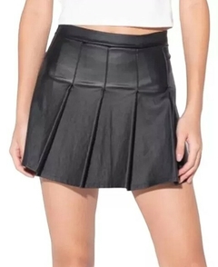 Pollera Mini Falda Corta Tableada Engomada Kpop Anime Mujer (100)