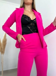 Traje Sastrero Blazer Y Pantalon Tiro Alto Creppe 2 Piezas (260) - comprar online