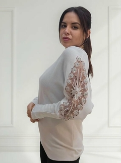 Sweater Importado Mangas Bordadas Bremmer Mujer (620)
