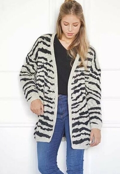Imagen de Saco De Hilo Largo Estampado Mujer Spolverino Cardigan (175)