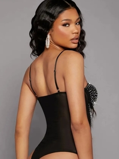 Body Importado Tul Y Strass Mujer Premium Brillos Fiesta (676) - tienda online