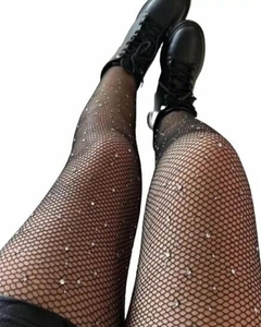 Medias Red Importada Brillos Stras Can Can Panty Mujer (272) - comprar online