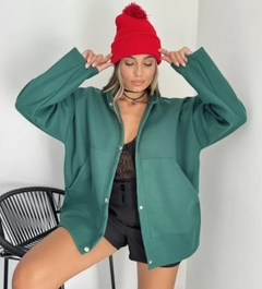 Imagen de Campera Abrigo Paño Oversize Camperon Mujer Premium Bakmor (377)