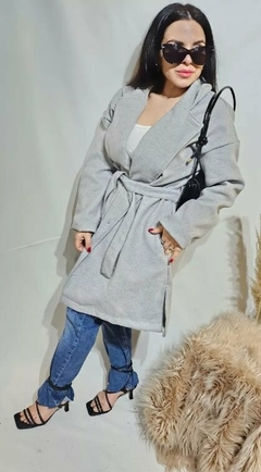 Tapado Mediano Paño Premium Mujer Sobretodo Abrigo Trench (386) - comprar online