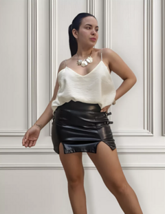 Musculosa Fiesta Bretel Strass Mujer Elegante (593)