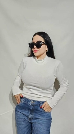 Top Media Polera Morley Clasica Dama Manga Larga Vs. Colores (35) - tienda online