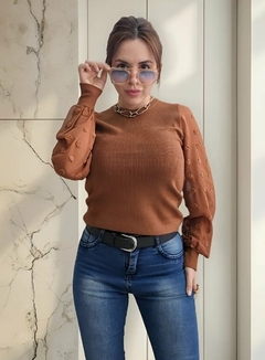 Sweater Importado Manga Princesa Tul Elastizado Premium (618) - comprar online