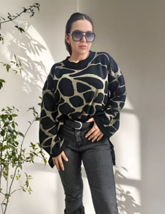 Sweater Amplio Animal Print Premium Mujer Pullover (603) - BAKMOR