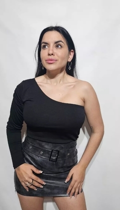 Body 1 Manga Larga Creppe Mujer Premium Remera (434) en internet