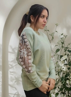 Sweater Importado Mangas Bordadas Bremmer Mujer (620)
