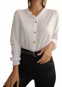 Camisa Cuello Volado Mujer Talle 2 A 5 Varios Colores (440) en internet