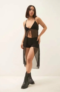 Baby Doll Largo Top Tunica Tul Mujer (547) - comprar online