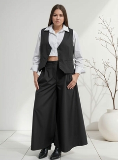 Traje Sastrero Chaleco Y Maxipalazzo Mujer Premium (628) - BAKMOR