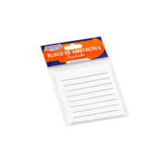 Bloco Autoadesivo Smart Notes Pautado - Branco - BRW