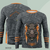 CAMISETA HUNTER JAVA ARMAS MAR NEGRO - CINZA/LARANJA