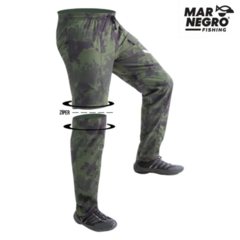 CALÇA PESCA MAR NEGRO VIRA BERMUDA - VERDE CAMUFLADO