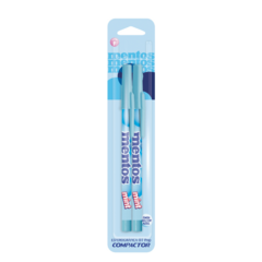 Caneta esferografica mentos azul compactor