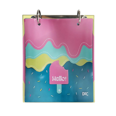 Caderno argolado mini hello 80 ffls dac