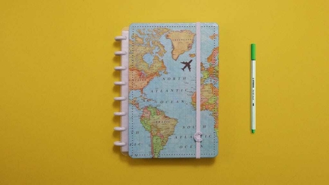 Caderno Inteligente By Gocase Mapa Mundi – A5