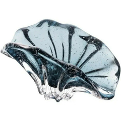 PORTA GUARDANAPOS DE VIDRO ITALY AZUL 20CMX8CMX10CM WOLFF