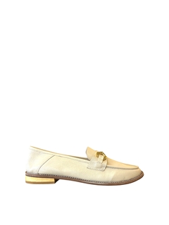 MOCASSIM LORENA PIRES COURO OFF WHITE - comprar online