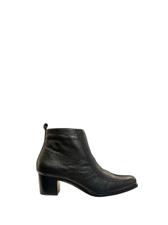 BOTA LORENA PIRES COURO SALTO MÉDIO PRETA - comprar online