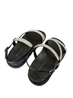 PAPETE LORENA PIRES COURO BLACK GLAM