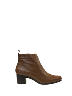 BOTA LORENA PIRES COURO SALTO MÉDIO CAFÉ - comprar online