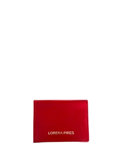 CARTEIRA LORENA PIRES COURO COMFY VERMELHO - comprar online