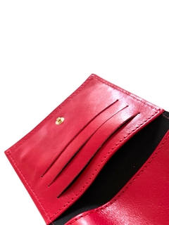 CARTEIRA LORENA PIRES COURO COMFY VERMELHO - Lorena Pires