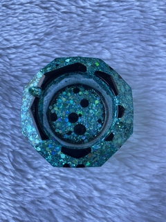 Mini pintinhas glitter verde