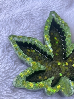 Cinzeiro glitter neon verde - Zizi’shop