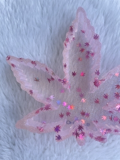 Folha p pó fada e glitter rosa - comprar online