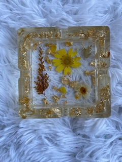 Cinzeiro Flores Amarelas