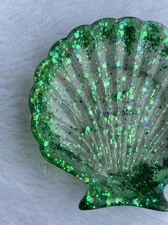 Concha glitter verde - Zizi’shop